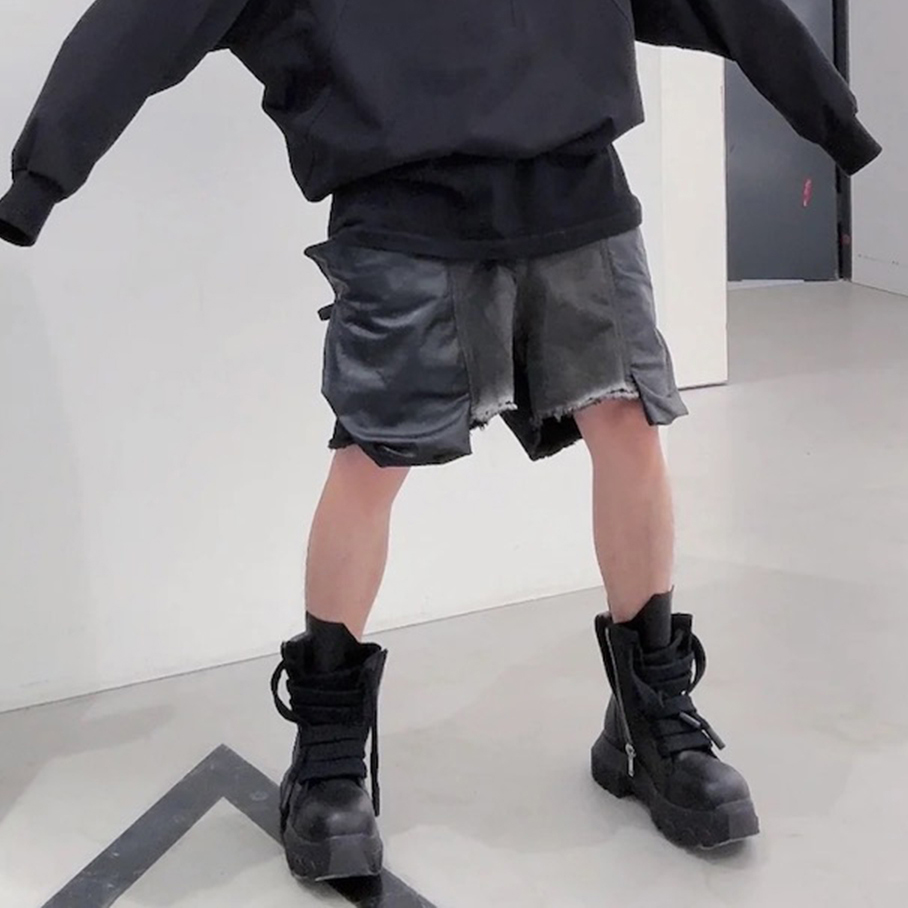 Streetwear New Summer Brush Wa - Shorts Denim Frayed ulasan dan harga