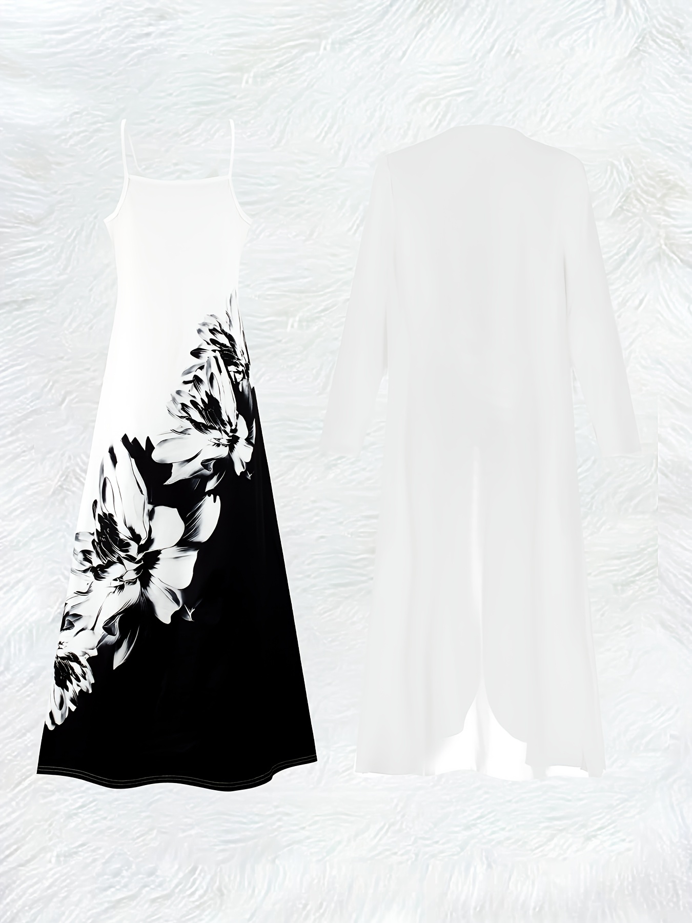 Casual Black and White Floral  - Romper Floral Print ulasan dan harga