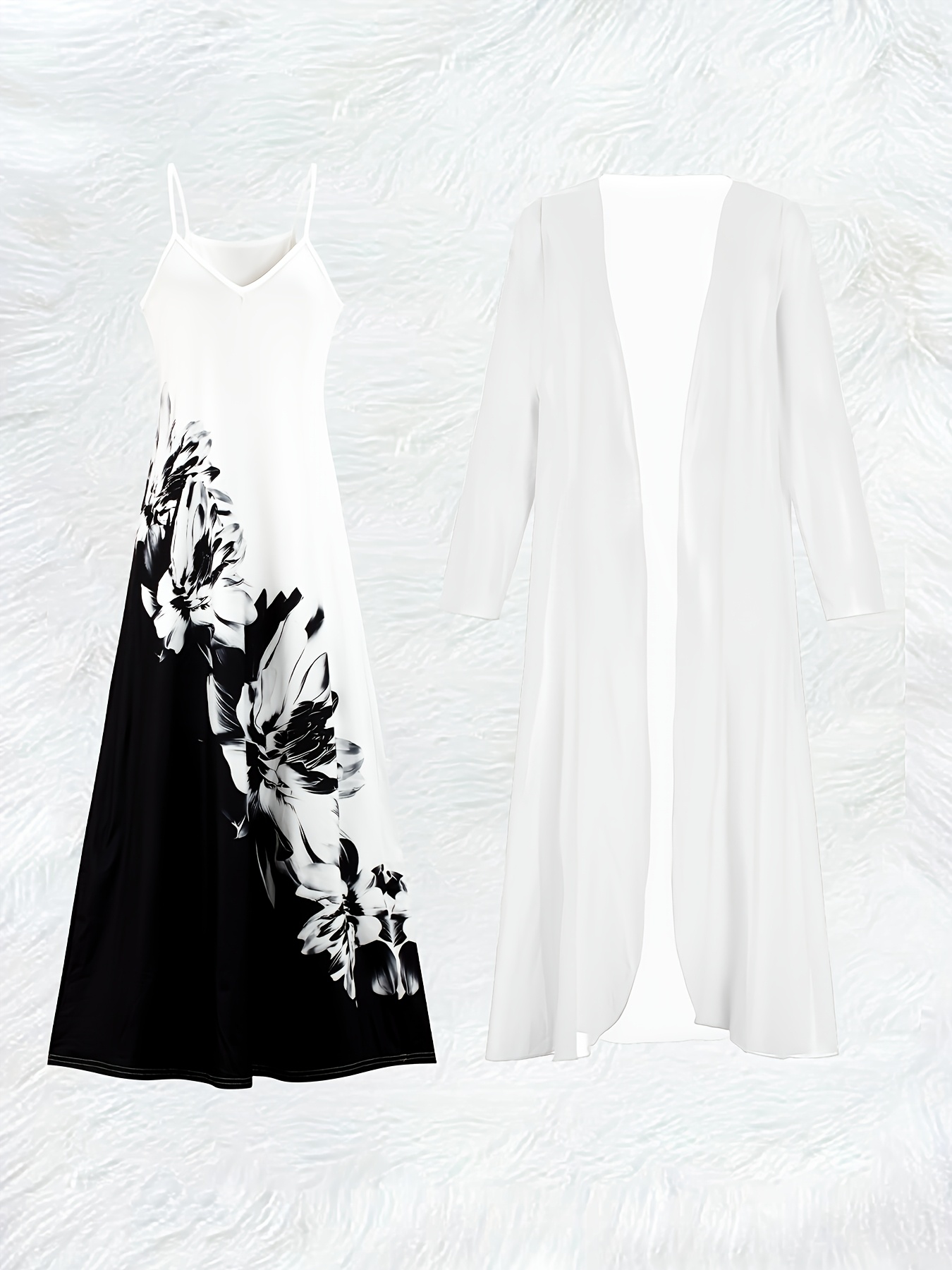 Casual Black and White Floral  - Romper Floral Print ulasan dan harga
