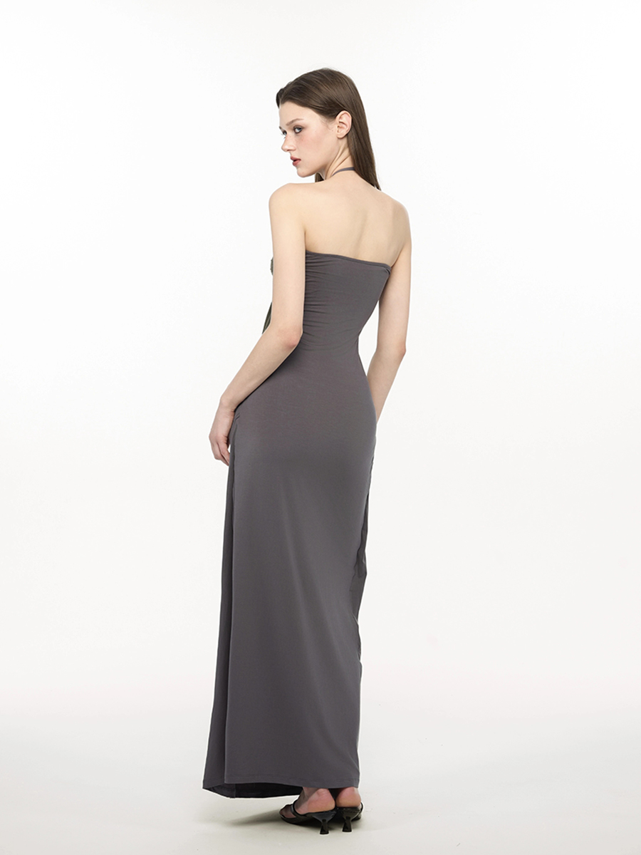 REDDACHiC Elegant Braided Shru - Maxi Dress Halter ulasan dan harga