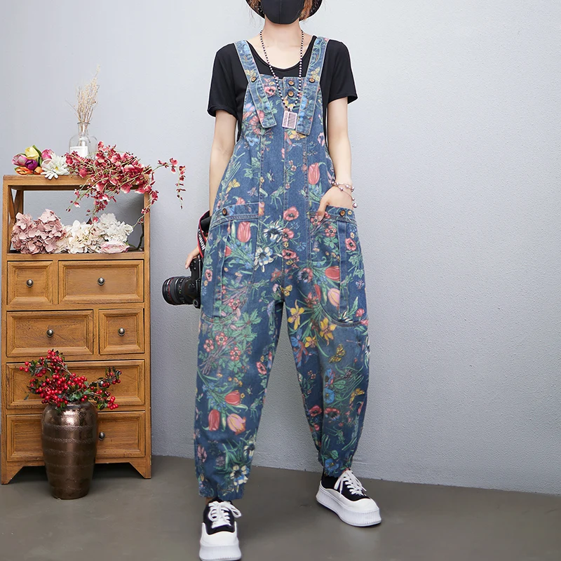 Casual Streetwear Print Floral - Romper Floral Print ulasan dan harga