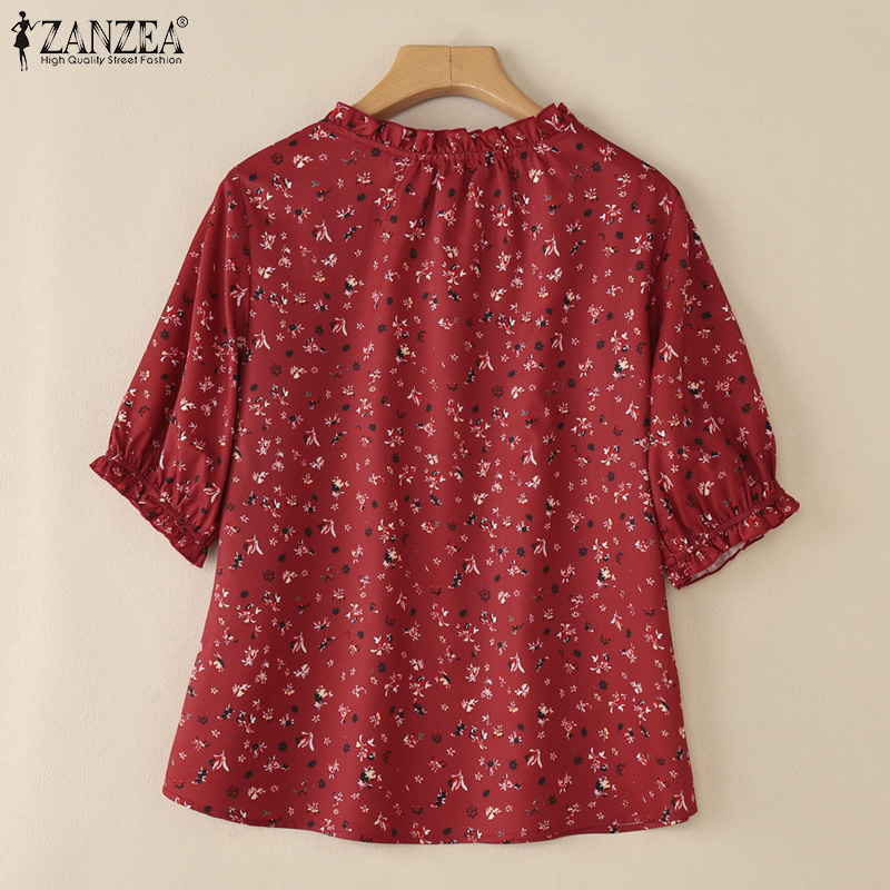 2026 ZANZEA Summer Floral Prin - Romper Floral Print ulasan dan harga