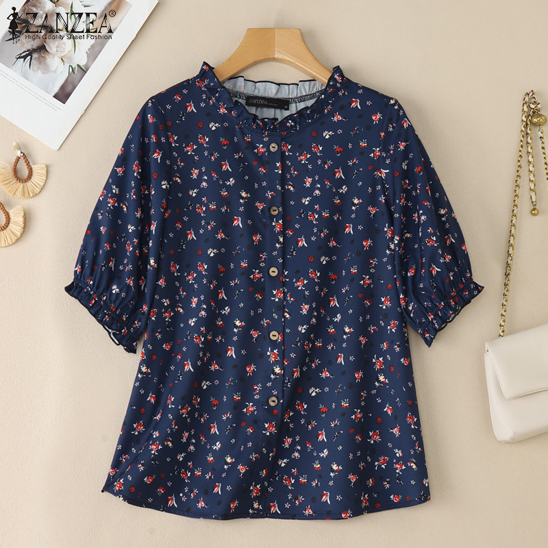 2026 ZANZEA Summer Floral Prin - Romper Floral Print ulasan dan harga