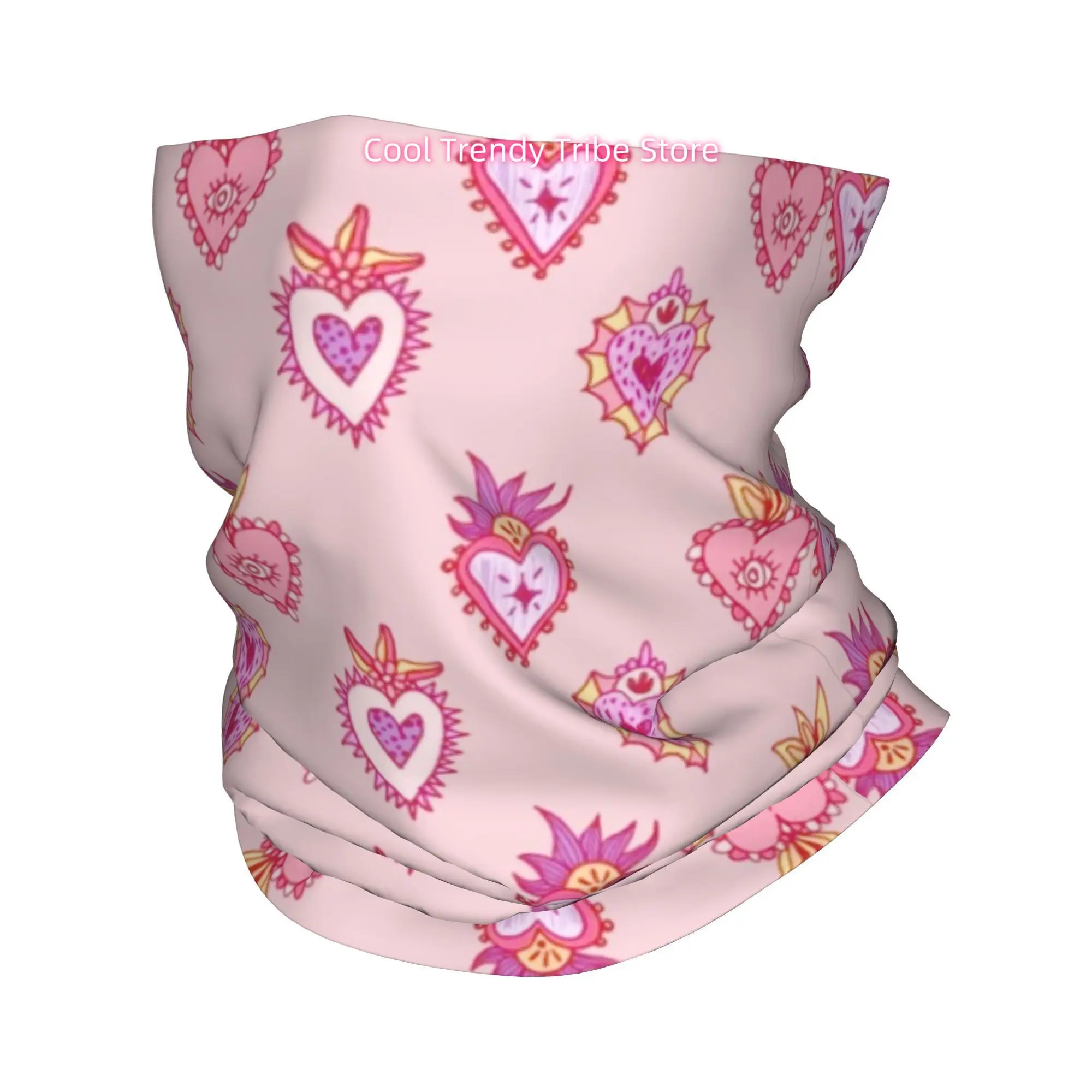 Pink Mexican Sacred Heart Roma - Headband Summer Knit ulasan dan harga