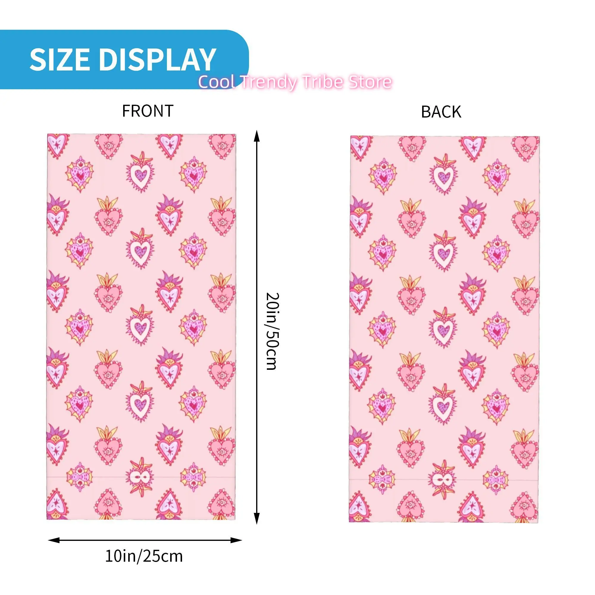 Pink Mexican Sacred Heart Roma - Headband Summer Knit ulasan dan harga